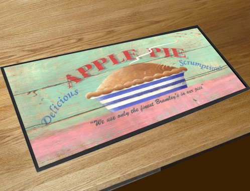 Apple Pie bar runner counter mat