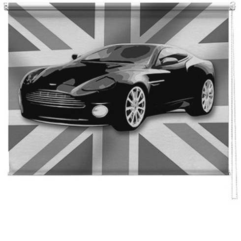 Aston martin car printed blind