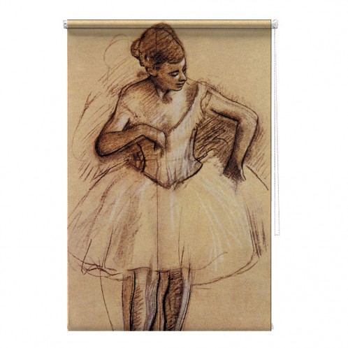 Ballet Dancer Edgar Degas masters study painting printed blind
