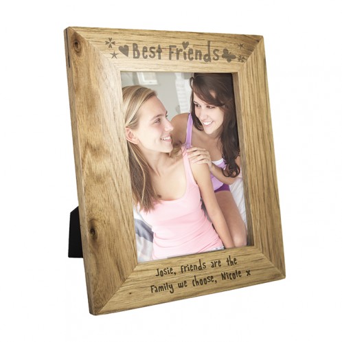 Personalised 5x7 Best Friends Wooden Frame