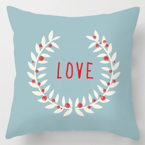blue love valentine cushion