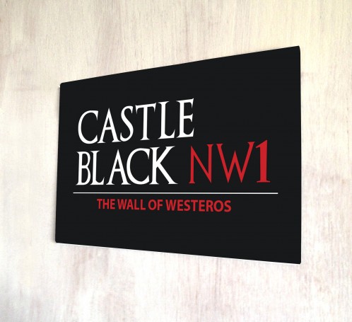 Castle Black game of thrones sign