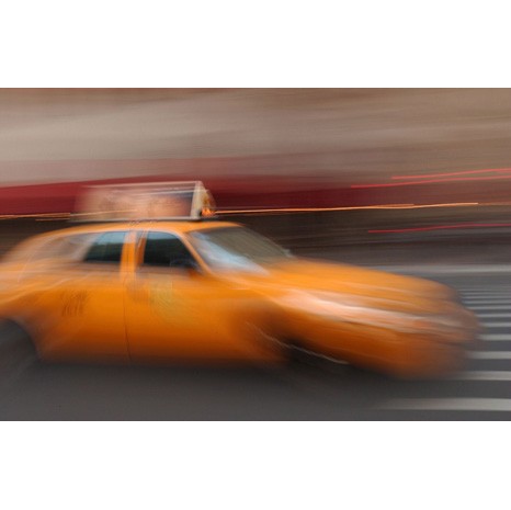 new york cab canvas art