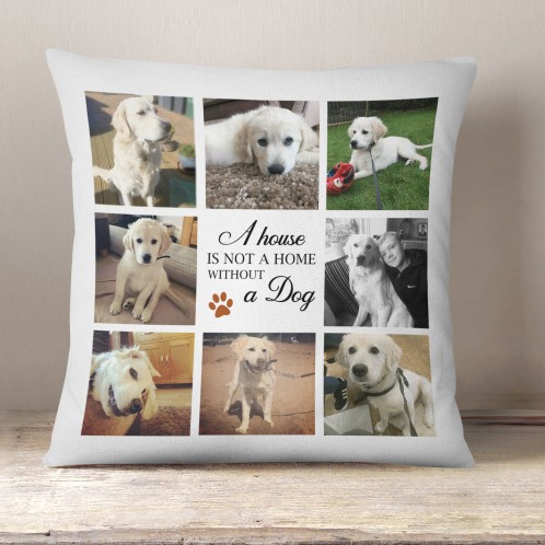 Dog Photo collage cushion