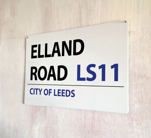 Elland Road Leed Street Sign
