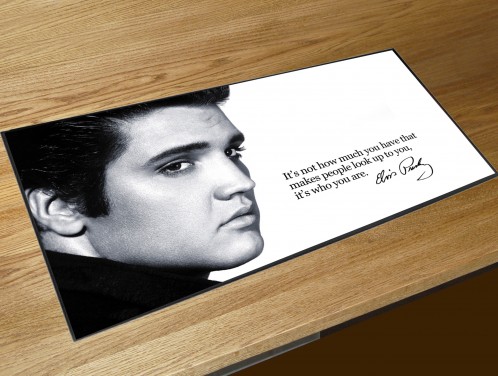 Elvis Presley quote bar runner mat