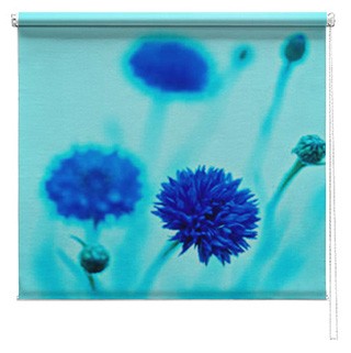 Blue Flower printed blind