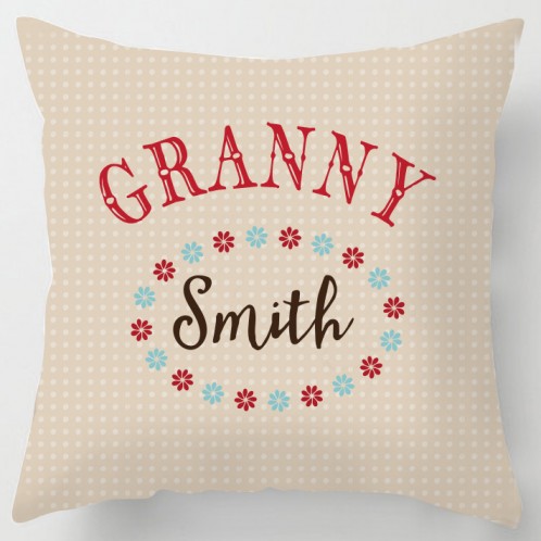 Personalised Granny grandma cushion