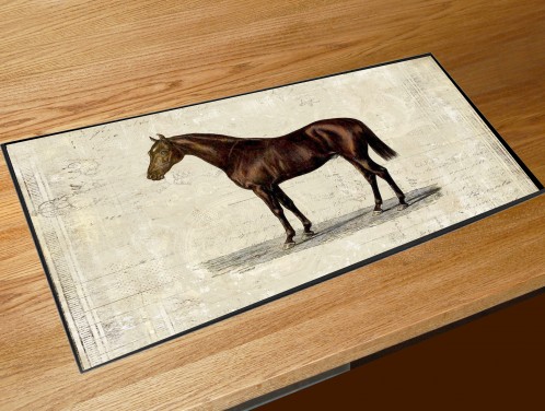 Vintage Horse bar runner mat