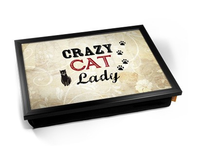 Crazy Cat Lady laptray