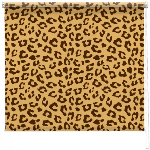 Leopard print pattern blind