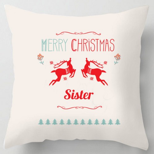 Merry Christmas Sister cushion