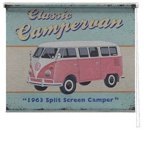 Classic Campervan printed blind Martin wiscombe