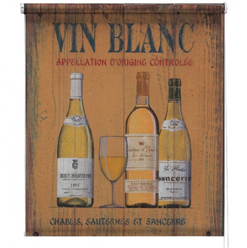 Vin Blanc printed blind martin wiscombe