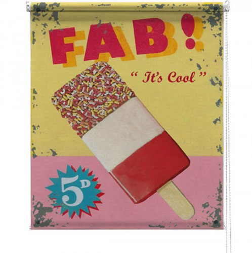 Fab Ice Lolly printed blind martin wiscombe