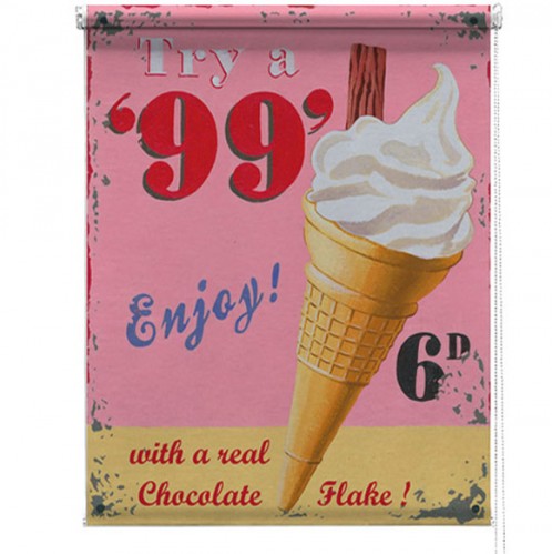 99 Ice cream martin wiscombe printed blind
