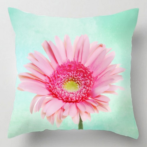 Pastel gerbera flower cushion