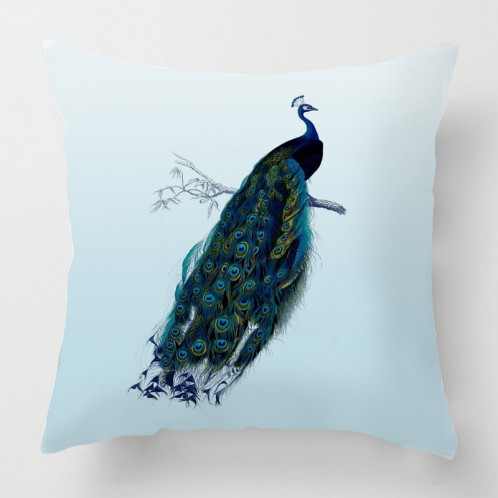 Vintage Peacock cushion
