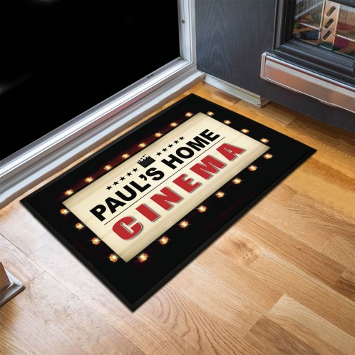 Personalised Home Cinema Door Mat