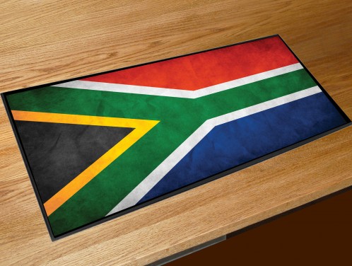 South African flag bar runner mat
