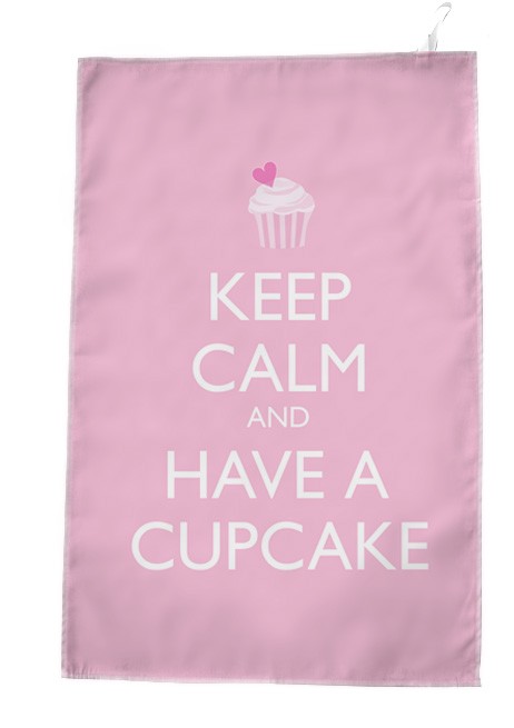 Keep Calm and have a Cupcake on TeaTowel