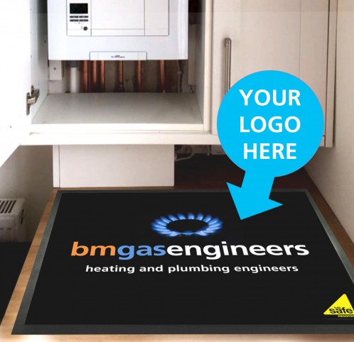 Personalised Tradesman protection work surface mat - ideal for plumbers, electricians, tradespeople