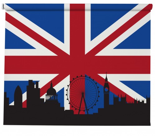 Union Jack London Skyline blind 