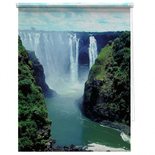 Victoria Falls Africa printed blind