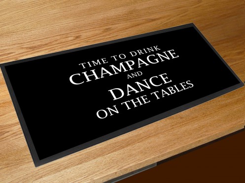 Time to drink champagne and dance on the tables bar runner