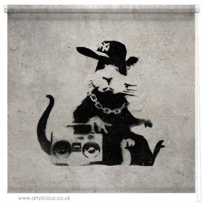 Banksy Ghetto Rat blind