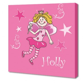 Personalised fairy childrens canvas art