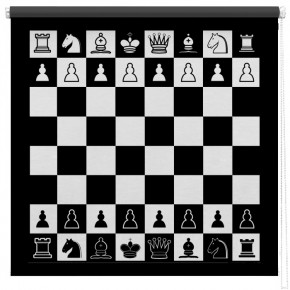 Chess board printed blind