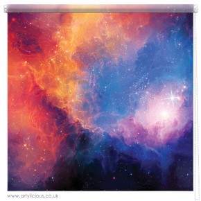 Colourful Nebula printed blind