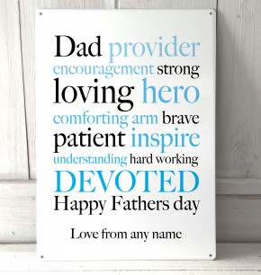 Fathers Day wise words Sign