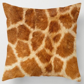 Giraffe skin print cushion