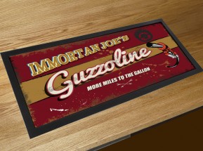 Immortan Joe's Guzzoline bar runner counter mat Mad Max Fury Road inspired