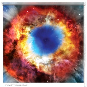 Helix Nebula galaxy printed blind