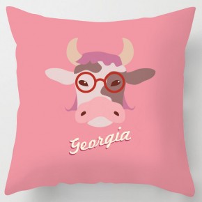 Personalised Pink cartoon cow