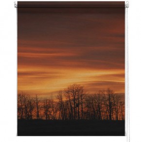 Sunset printed picture blind