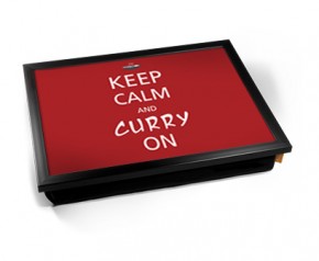 Keep calm & Curry on laptray