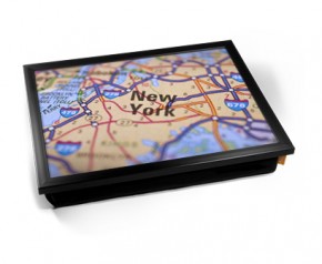 New York Map laptray