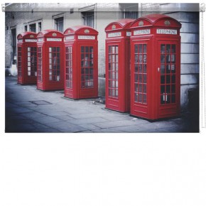 London Red phone boxes printed blind