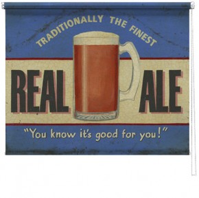 Real Ale printed blind martin wiscombe
