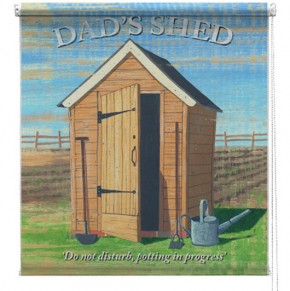Dads shed printed blind martin wiscombe