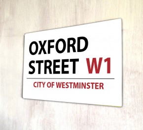 Oxford Street London metal Street sign
