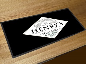 Personalised Any Text Beer Mat Label Bar Runner Ideal Home Pub Cafe Occasion 20 
