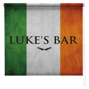 Personalised Irish Flag sign printed blind