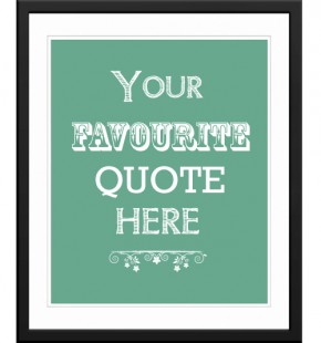 personalised words quote art print personalised posters