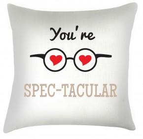 You're Spec-tacular valentine cushion