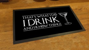 I drink and I know things, game of thrones bar runner